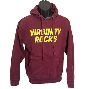 Danny Duncan Virginity Rocks Small Burgundy Hoodie Sweatshirt